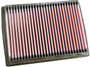 K&N 33-2222 High-Flow Replacement Panel Air Filter - 8.063x5.875x1.125 in, Cotton Gauze, Washable Reusable