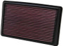 K&N 33-2232 High-Flow Replacement Panel Air Filter for 1986-2007 Subaru Forester Impreza Legacy Outback - 11x6.563 in