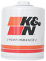K&N HP-2003 Premium Oil Filter with Wrench Off Nut - High Flow Media, 1 Year Warranty