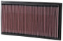 K&N High-Flow Air Filter 33-2747 for 1996-2003 Mercedes CLK430 E280 E320 E430 - Panel Replacement Filter