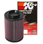 K&N PL-8007 High-Flow Round Straight Replacement Air Filter for 2008-2017 Polaris RZR 800 - Includes DryCharger