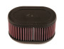 K&N R-0990 Universal Clamp-On Oval Dual Flange Air Filter - Cotton Gauze High Performance