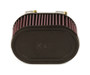 K&N R-0990 Universal Clamp-On Oval Dual Flange Air Filter - Cotton Gauze High Performance