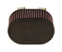 K&N R-0990 Universal Clamp-On Oval Dual Flange Air Filter - Cotton Gauze High Performance
