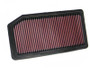 K&N 33-2323 High-Flow Replacement Panel Air Filter for 2006-2014 Honda Ridgeline - 13.25x6.875x0.875 in, Cotton Gauze