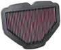 K&N HA-1818 Unique Replacement Air Filter for 2018-2025 Honda Gold Wing - Red Cotton Gauze, Lifetime Warranty