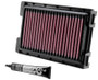 K&N HA-2511 Panel Replacement Air Filter for Honda - Red Cotton Gauze, Includes Grease, Lifetime Warranty