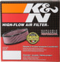 K&N 60-1120 Round Air Filter Assembly - Red Cotton Gauze, Chrome Top, 9 Inch