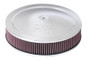 K&N 60-1280 Round Air Filter Assembly - Red Cotton Gauze, Chrome Top, 14 Inch, 1-1/4" Drop Base
