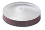 K&N 60-1280 Round Air Filter Assembly - Red Cotton Gauze, Chrome Top, 14 Inch, 1-1/4" Drop Base