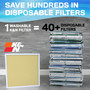 K&N HVC-11424 MERV 11 Washable & Reusable HVAC Filter 14x24x1 - Synthetic Media, Lifetime Warranty