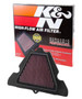 K&N KA-1111 Triangle Replacement Air Filter for 2011-2023 Kawasaki Versys Z1000 - Red Cotton Gauze, Lifetime Warranty