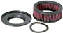 K&N KA-1596 Round Replacement Air Filter for 1996-2008 Kawasaki VN1500 Vulcan - Red Cotton Gauze, Black Oxide Top, Lifetime Warranty