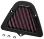 K&N KA-1709 Trapezoidal Replacement Air Filter for 2009-2024 Kawasaki Vulcan 1700 - Red Cotton Gauze, Lifetime Warranty