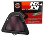 K&N KA-1709 Trapezoidal Replacement Air Filter for 2009-2024 Kawasaki Vulcan 1700 - Red Cotton Gauze, Lifetime Warranty