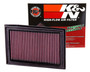 K&N KA-2508 Panel Replacement Air Filter for 2008-2017 Kawasaki Ninja 250 300 - Red Cotton Gauze, Lifetime Warranty