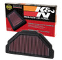 K&N KA-6098 Unique Replacement Air Filter for 1998-2008 Kawasaki ZX-6 - Red Cotton Gauze, Lifetime Warranty
