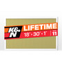 K&N HVC-11830 MERV 11 Washable & Reusable HVAC Filter 18x30x1 - Synthetic Media, Lifetime Warranty