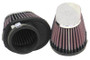 K&N RC-0982 Universal Clamp-On Oval Air Filter 2-Pack - Chrome Top