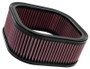 K&N HD-1102 Rectangular Replacement Air Filter for 2002-2017 Harley V-Rod - Red Cotton Gauze, Lifetime Warranty