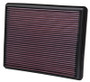 K&N 33-2129 High-Flow Replacement Panel Air Filter for 1999-2020 Chevy Silverado GMC Sierra Cadillac Escalade - 12.438x9.813 in