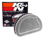 K&N HD-1614 Unique Replacement Air Filter for 2014-2017 Harley - Red Cotton Gauze, Steel Top, Lifetime Warranty