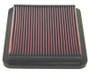 K&N 33-2137 High-Flow Replacement Panel Air Filter for 1998-2006 Lexus GS400 &amp; LS430 - 9.938x8.5x1.063 in