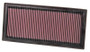 K&N 33-2154 High-Flow Replacement Panel Air Filter for 1996-2006 Subaru Forester Impreza Legacy Outback Baja - 14.5x6.5 in