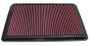K&N 33-2164 High-Flow Replacement Panel Air Filter for 2001-2006 Mitsubishi Montero - 14.125x9.313x0.938 in