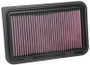 K&N High-Flow Air Filter 33-3126 - Panel Replacement Filter