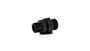 Vibrant 16985 Bulkhead Adapter -12 ORB x -10 ORB Black Anodized
