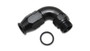 Vibrant 29907 90 Degree High Flow Swivel Hose End -10AN Hose to 8 ORB Black Anodized
