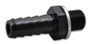 Vibrant 11411 Metric to Barb Fitting Male M10 x 1.0 to 3/8" Barb Black Anodized