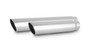 Vibrant 1559 3" Round Stainless Steel Tip (Single Wall, Angle Cut) - 2.5" Inlet, 11" Long