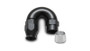 Vibrant 28804 180 Degree High Flow Hose End Fitting -4AN for PTFE Lined Hose Black Anodized 6061 Aluminum