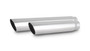 Vibrant 1558 3" Round Stainless Steel Tip (Single Wall, Angle Cut) - 2.25" Inlet, 11" Long