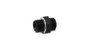 Vibrant 16690 Male ORB to Male Metric Adapter -6 ORB x M12x1.5 Black Anodized 6061 Aluminum