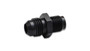 Vibrant 16439 Inverted Flare to AN Adapter -6AN x 7/16"-24 Black Anodized