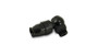 Vibrant 29932 Banjo Hose End Fitting -12AN to -12AN ORB for PTFE Lined Flex Hose Black Anodized 6061 Aluminum