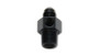 Vibrant 16498 Male AN Flare to Male NPT Union Adapter -8AN with 1/8" NPT Port Black Anodized 6061 Aluminum
