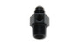 Vibrant 16498 Male AN Flare to Male NPT Union Adapter -8AN with 1/8" NPT Port Black Anodized 6061 Aluminum