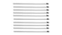 Vibrant 25895 Stainless Steel Cable Ties 7.5" Long Pack of 10