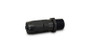 Vibrant 26001 Male Straight Hose End Fitting -6AN x 1/4" NPT Black Anodized 6061 Aluminum