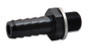 Vibrant 11409 Metric to Barb Adapter M10x1.0 Male to 1/8" Barb Black Anodized 6061 Aluminum
