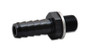 Vibrant 11414 Metric to Barb Adapter M12x1.5 Male to 1/2" Barb Black Anodized 6061 Aluminum
