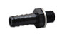 Vibrant 11415 Metric to Barb Adapter M14x1.5 Male to 5/16" Barb Black Anodized 6061 Aluminum