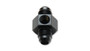 Vibrant 16476 Male AN Flare Union Adapter -6AN with 1/8" NPT Black