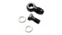 Vibrant 11511 Single Male Banjo Adapter Assembly -4AN to M8 x 1.25 Black Anodized 6061 Aluminum