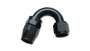 Vibrant 21512 Swivel Hose End Fitting -12AN 150 Degree Black Anodized 6061 Aluminum