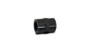 Vibrant 10383 NPT Female Coupler 1/2" Black Anodized 6061 Aluminum